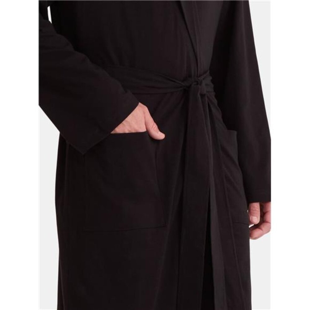 Men's Solid Robe, - Picture 3 of 4